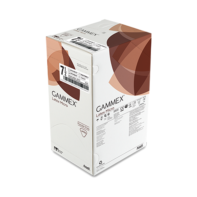 Gammex® Latex Micro, Латексні хірургічні рукавички стерильні – без пудри p.7.5